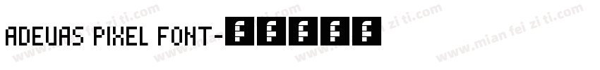 ADEVAS PIXEL FONT字体转换